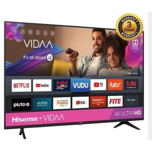 Hisense 43" UHD 4K Premium Series Bluetooth, Frameless Smart TV - Black