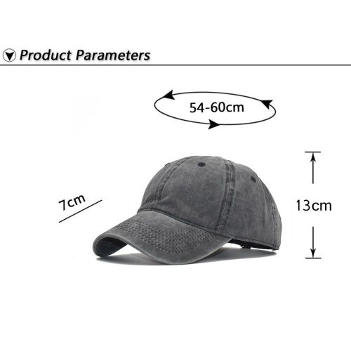 Kids Baseball Hat Washed Style Plain Baseball Cap Curved Brim Sun Caps for Outdoor Baseball Caps NO5233