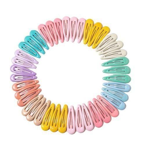 40 Pcs Kids Hair Clips Baby Girls Candy Color Hair Pins