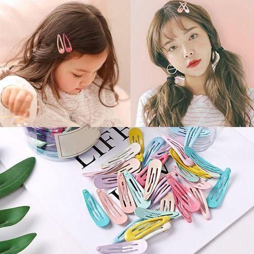 40 Pcs Kids Hair Clips Baby Girls Candy Color Hair Pins