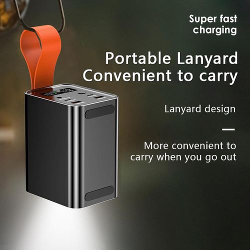SIMI Powerbank 60000mAh Type C Fast Charging 100W 66W 22.5W-Silver