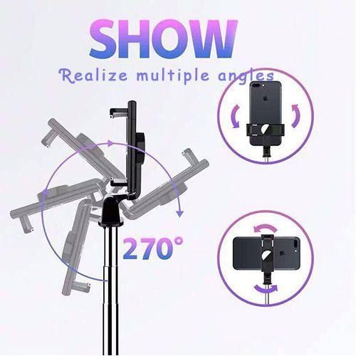 Portable Selfie Stick 4+1selfie Light Retractable Phonestand