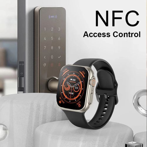 TiLECC Smart Watch Ultra 8 Door Access Unlock Smartwatch - Orange