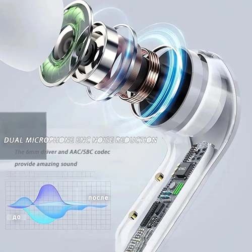 Digital Display 5.3 Bluetooth Headset Fashion Transparent Shell