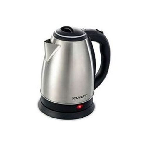 2L Electric Kettle, Single Coil Hotplate & 6 Way Extension Cable - Silver,White