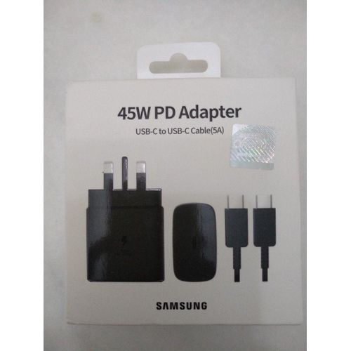 Samsung 45W Fast Charger With 1 Meter USB-C To USB-C Cable