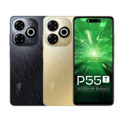 Itel P55T 6.6 4GB RAM 128GB 6000mAh Slick Design - Black /Gold