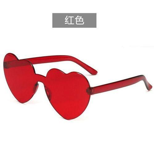 Heartshaped Sunglasses in Jelly Colors