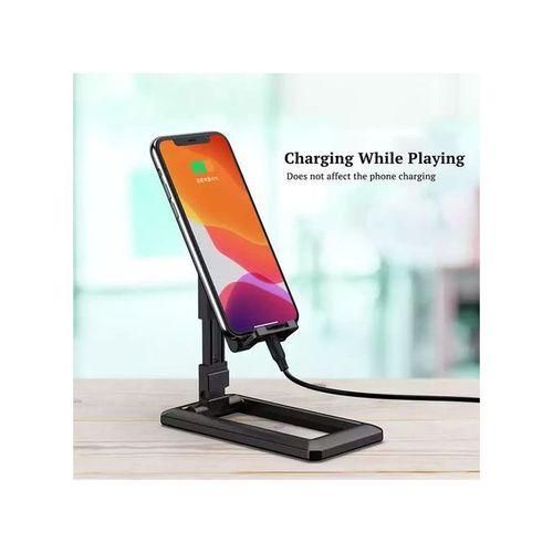 Foldable Mobile Phone Holder And Tablet Stand-Black