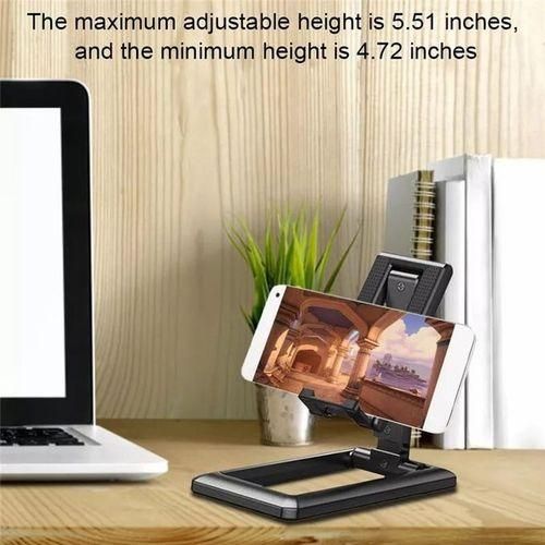 Foldable Mobile Phone Holder And Tablet Stand-Black