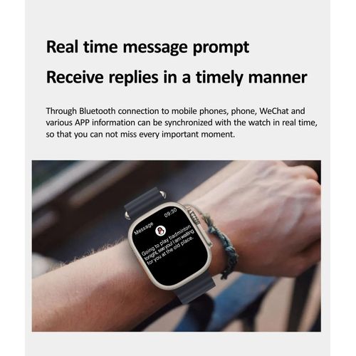 TiLECC 2 In 1 Touch Screen Sport Smart Watch With Headphones