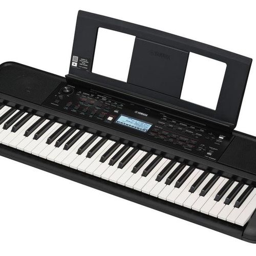 Yamaha PSR-E383 Digital Keyboard Year 2025 Design Piano LED Display With 650 Voices Latest Design With Versatile Functions - Black