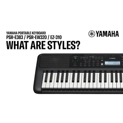 Yamaha PSR-E383 Digital Keyboard Year 2025 Design Piano LED Display With 650 Voices Latest Design With Versatile Functions - Black