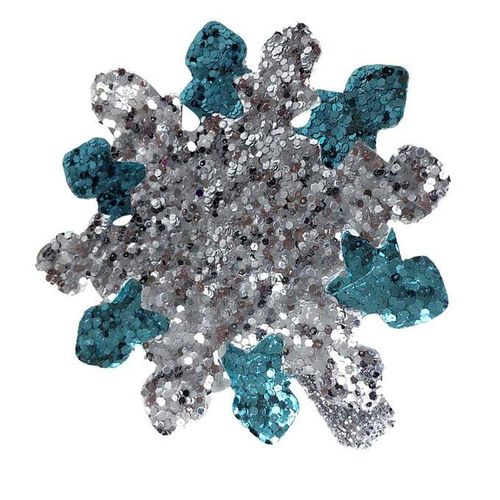 1Pc Sequins Snowflake Hair Clip Barrettes Hairpin Kids Girl