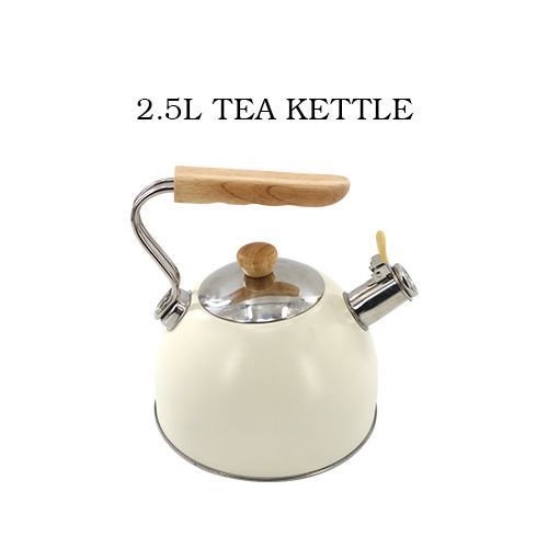 Kaisa Villa 2.5 Litre Stovetop Teapot Stainless Steel Whistling Tea Kettle- Multi-colours.