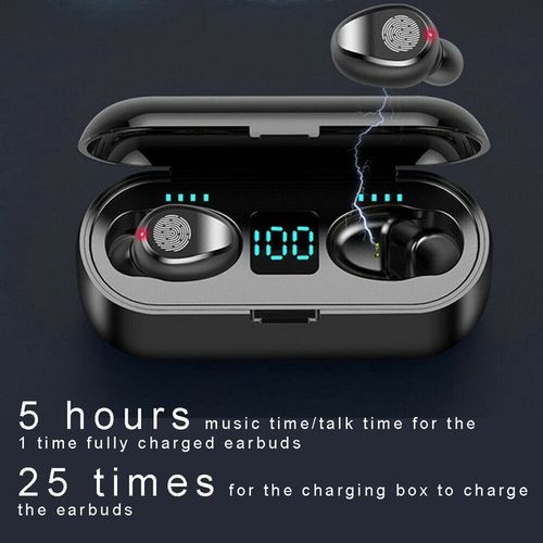 Genera TiLECC F9 Fingerprint Touch Bluetooth Earphone Earbuds 50mAH