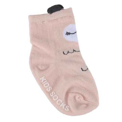 Baby Cotton Cartoon Pattern Anti-Slip Socks Pink Sgood0-2 years