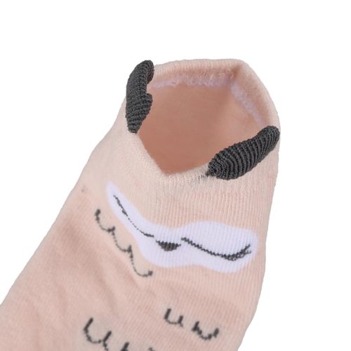 Baby Cotton Cartoon Pattern Anti-Slip Socks Pink Sgood0-2 years