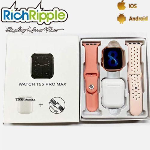 T55 Ultra Max Smart Watch Bluetooth Headset Gift Box