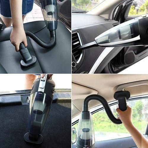Portable Auto Home Car Vacuum Cleaner Dust Busters Hand Vacuum Cordless Rechargeable Low Noise Wet And Dry Use -Black.