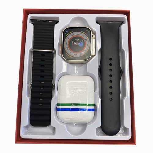 TiLECC Uitra 8 Smart Watch Dual Band 2-in-1 With Bluetooth Headset