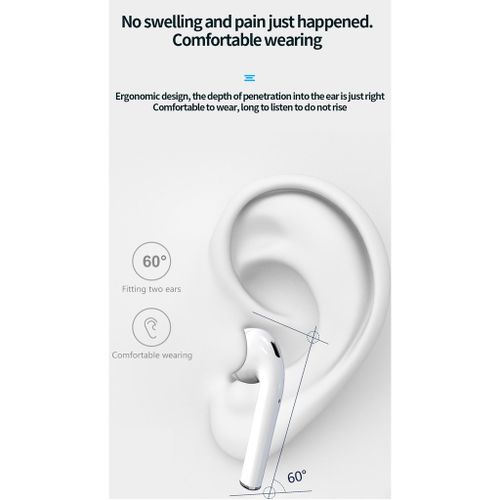 InPods 12 Wireless Bluetooth 5.0 Headphones -White