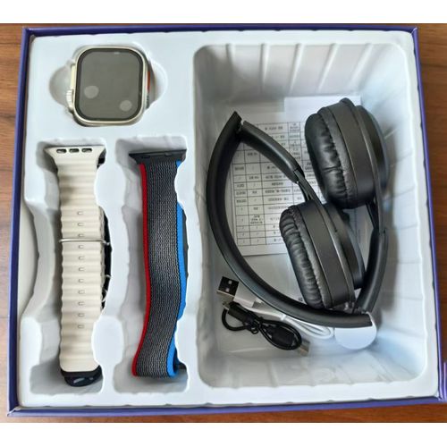 TiLECC New S10promax 5-in-1 Smartwatch And P47Bluetooth Headset
