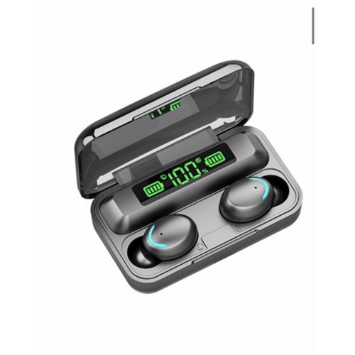 F9 5.0 True Wireless Earphones TWS Earbuds with Digital - Black