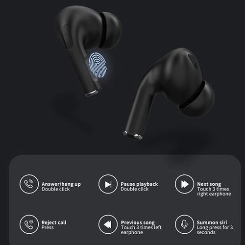 TWS Airpods Pro With Noise Cancellation - Black