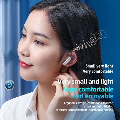 TiLECC Wireless Bluetooth Earphone S20 Touch LED Stereo Audio Black