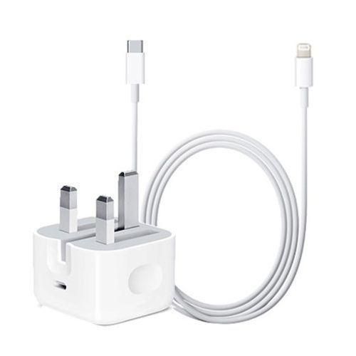 Iphone Fast Charger 20watts Full Kit-White