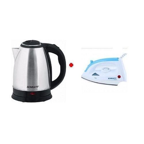 Scarlet Electric Kettle Plus Free Iron Box