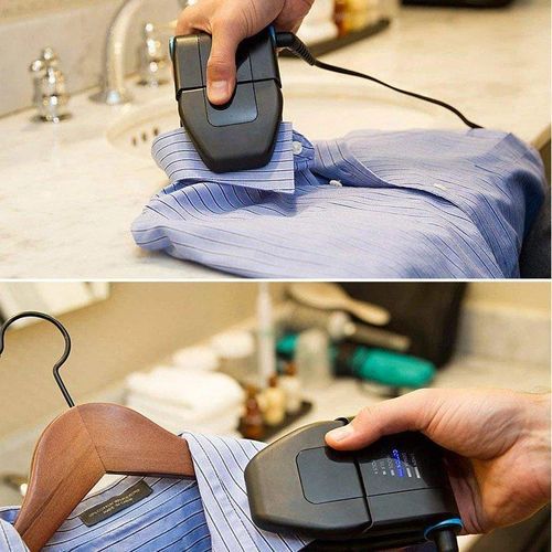 Collar Perfect Travel Folding Portable Iron - Black