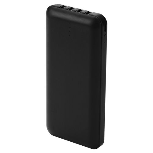 10000mAh Power Bank With 4 Different Charging Cables - Black