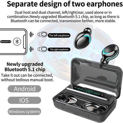 F9 Bluetooth Earbuds Headset Wireless Earphone