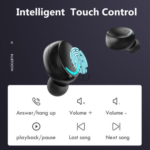 Bluetooth 5.0 Earphones Sports Wireless Headphones With Mic