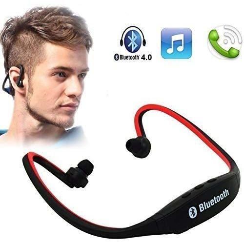 Red Wireless Bluetooth Card FM Headphones