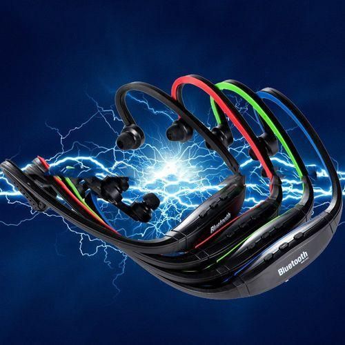 Red Wireless Bluetooth Card FM Headphones