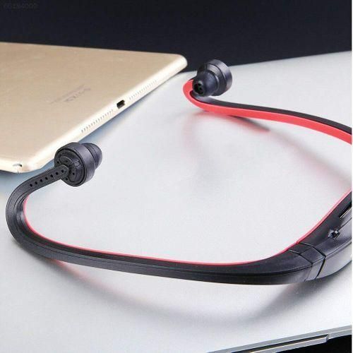 Red Wireless Bluetooth Card FM Headphones