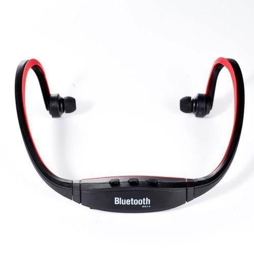 Red Wireless Bluetooth Card FM Headphones