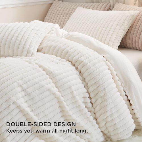 4 Pieces Bedding Set, Duvet White