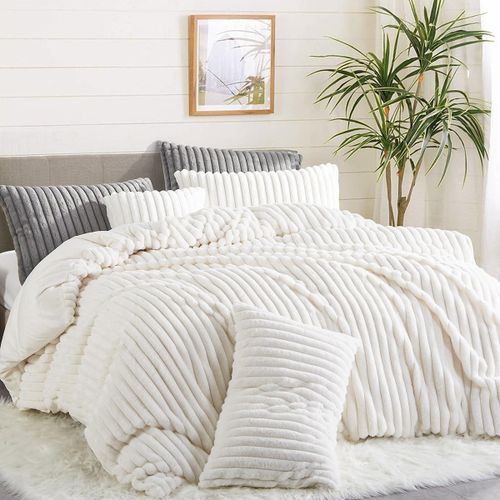 4 Pieces Bedding Set, Duvet White