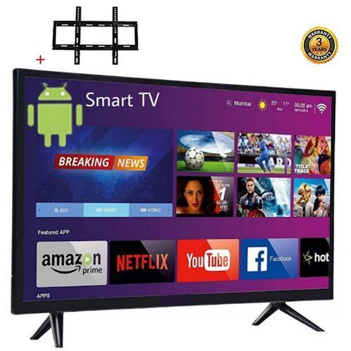 Hisense 43" Class Smart TV, YouTube, Netflix Steaming + Free Wall Mount - Black
