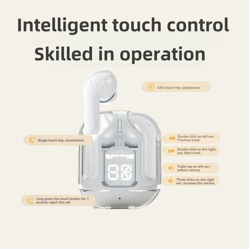 GUIXIA  Air31 Brand New Bluetooth Transparent Noise Reduction In Ear Earphones, Digital Display Wireless Headphone
