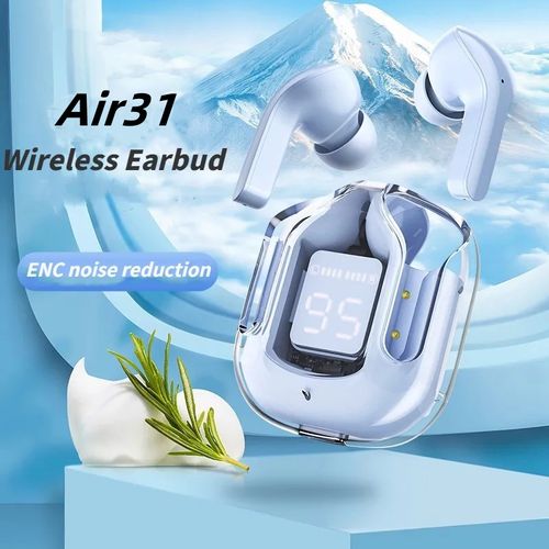 GUIXIA  Air31 Brand New Bluetooth Transparent Noise Reduction In Ear Earphones, Digital Display Wireless Headphone