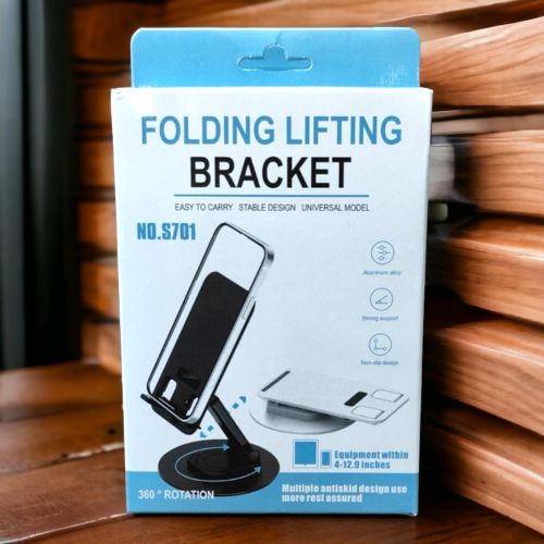 Folding Lifting Bracket Mobile Stand(S701)-Black