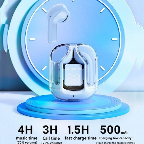 GUIXIA  Air31 Brand New Bluetooth Transparent Noise Reduction In Ear Earphones, Digital Display Wireless Headphone