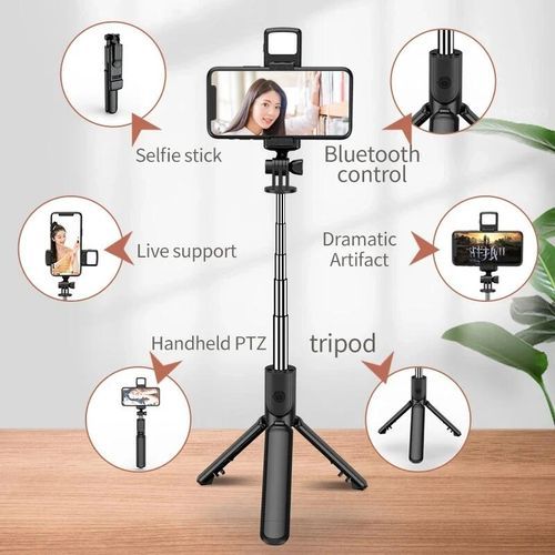 Tripod Stand Bluetooth Selfie Stick 2-in-1