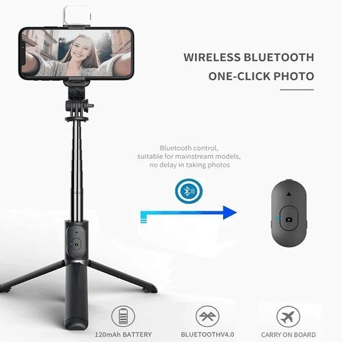 Tripod Stand Bluetooth Selfie Stick 2-in-1