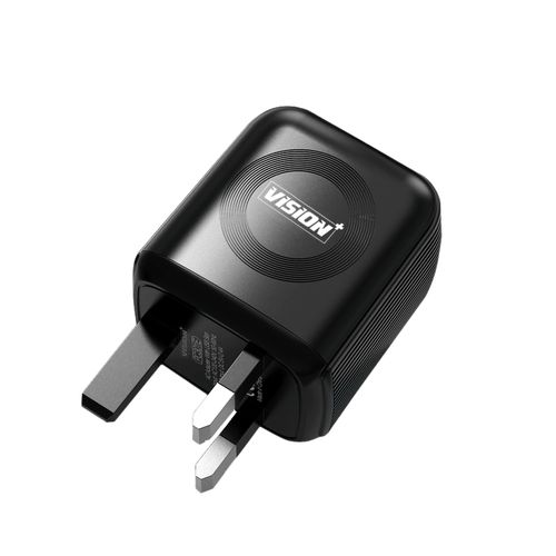 Vision Plus Fast Charger With USB C Included VPAD1C - Black